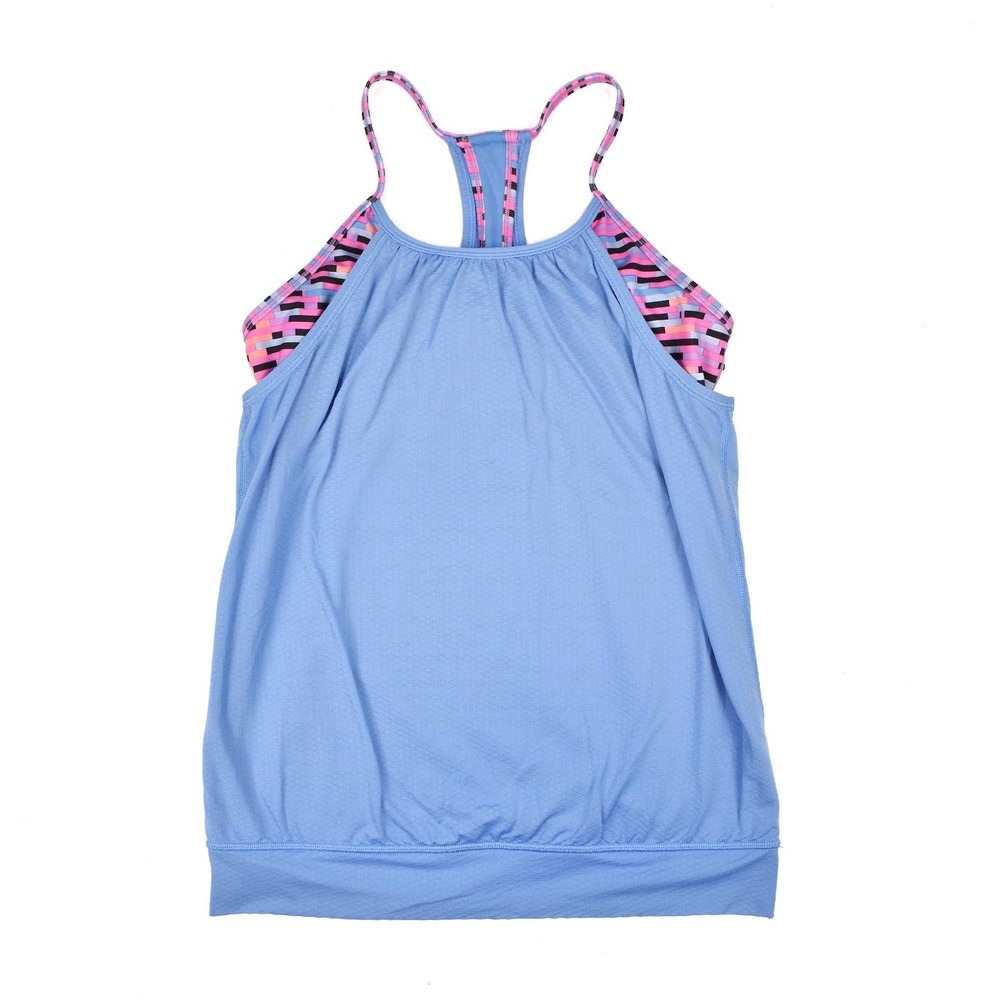 Ivivva Lululemon Girls Double Dutch Layer Tank Top Blue Size 14